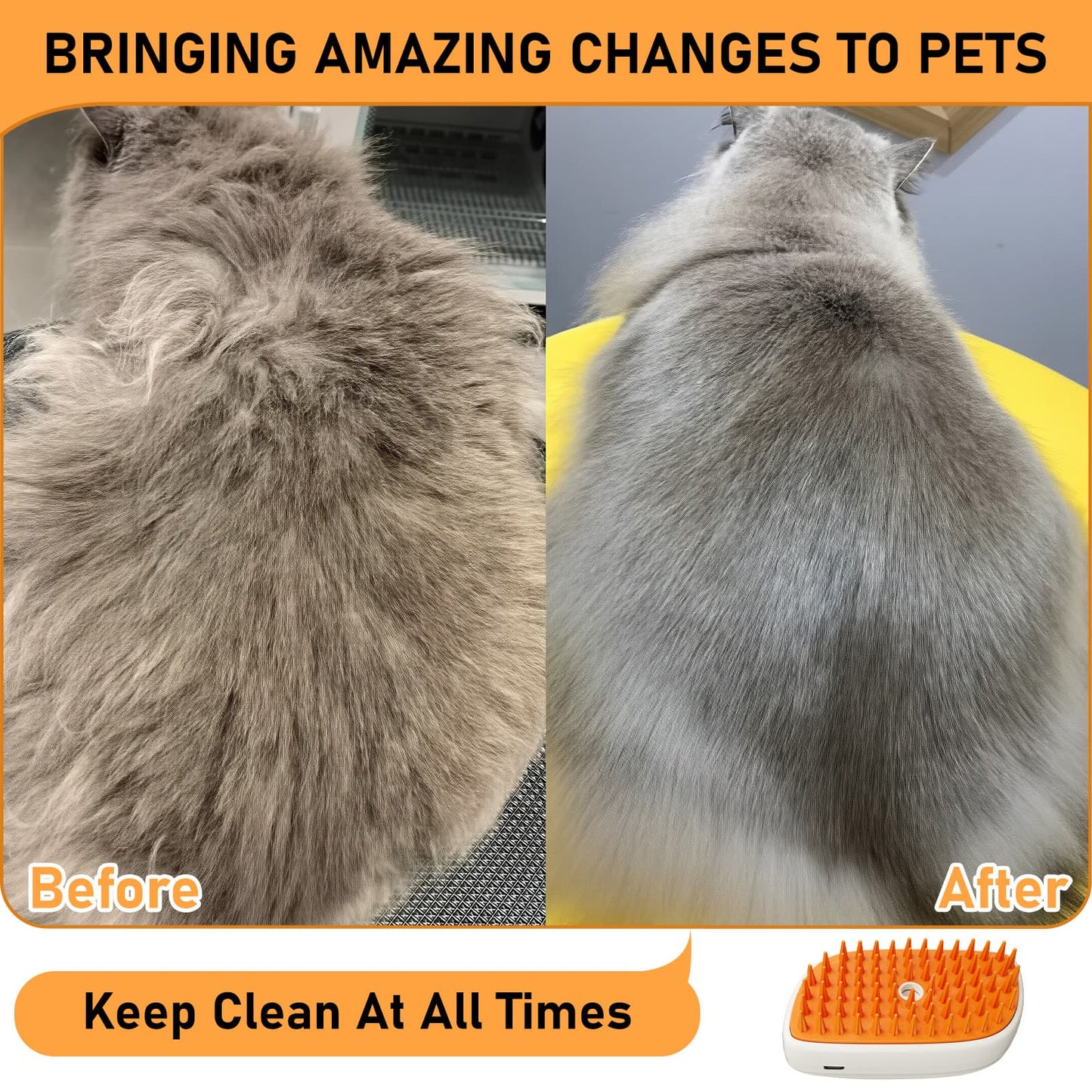 CloudSteam™ Pet Grooming Brush